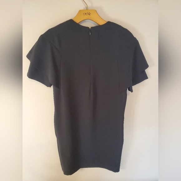 COS Navy Blue Dress with Flutter Sleeves - Picture 8 of 13